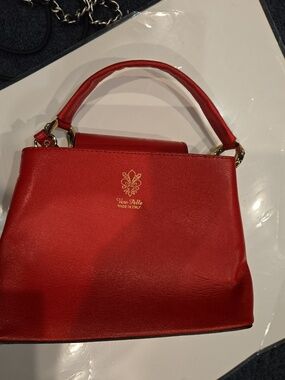 Vera Pelle Purse with Detachable Crossbody Strap